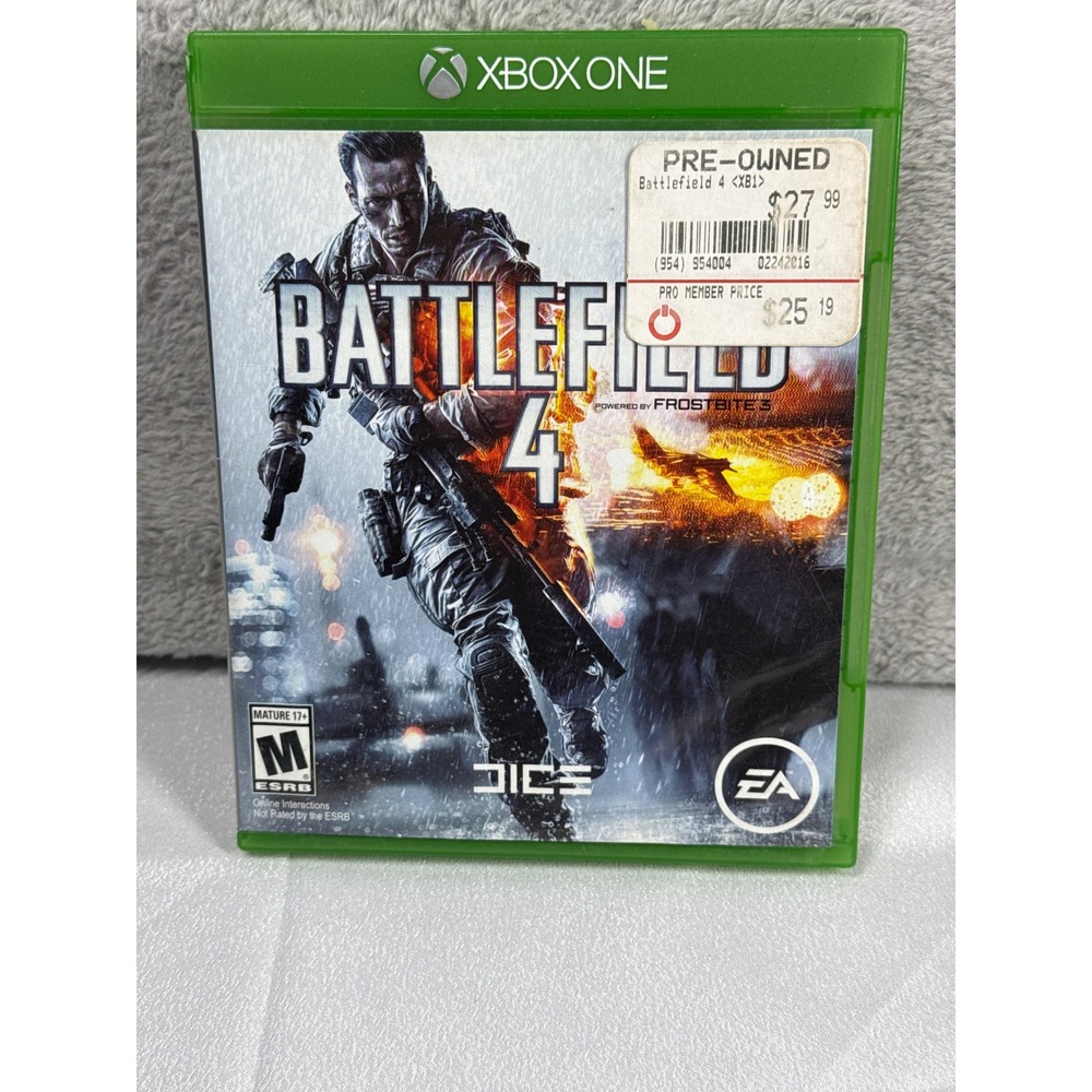EA Battlefield 4 Xbox One Game Green FPS Action Shooter Video Game